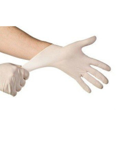 Manusi latex pudrate unica folosinta 100buc/set 2