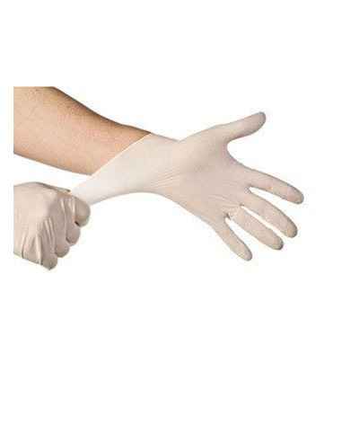 Manusi latex pudrate unica folosinta 100buc/set