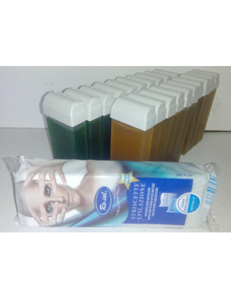 Pachet 20 Rezerve Ceară + 100 Benzi Epilat – Kit Complet pentru Epilare