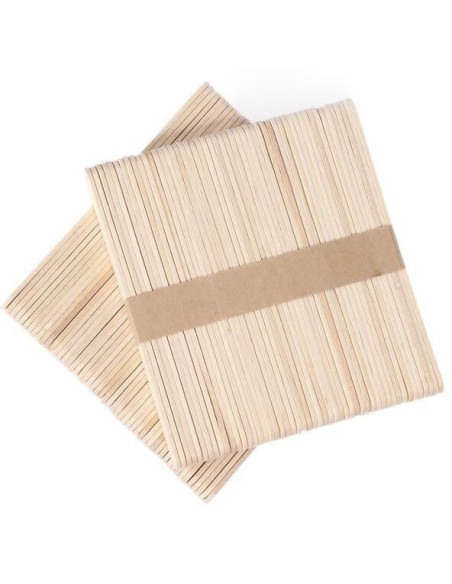 Spatule din lemn mici – aplicare precisă a cerii pe zone sensibile, ideale pentru saloane și acasă