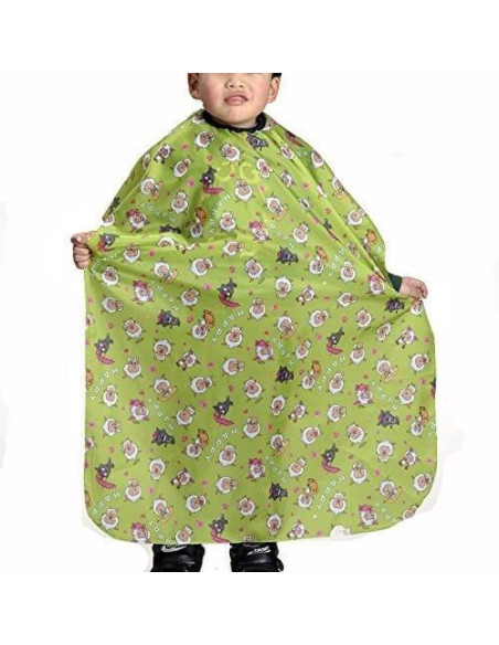 Pelerina de tuns pentru copii – cu clips, material fas, imprimeu dinozauri