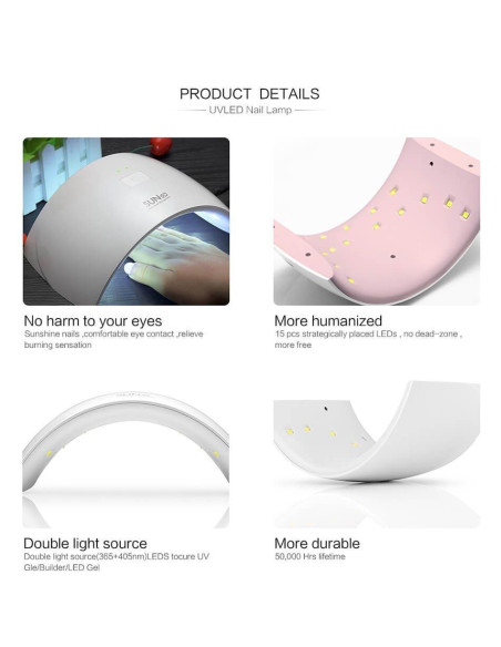 Lampa Unghii UV LED 24W Sun