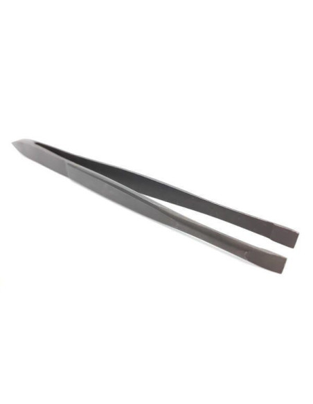 Pensetă semiprofesionala clasică neagră – vârf oblic, suprafață mată, oțel inoxidabil