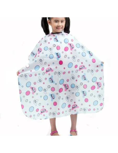 Pelerina de tuns pentru copii – cu clips, material fas, imprimeu dinozauri