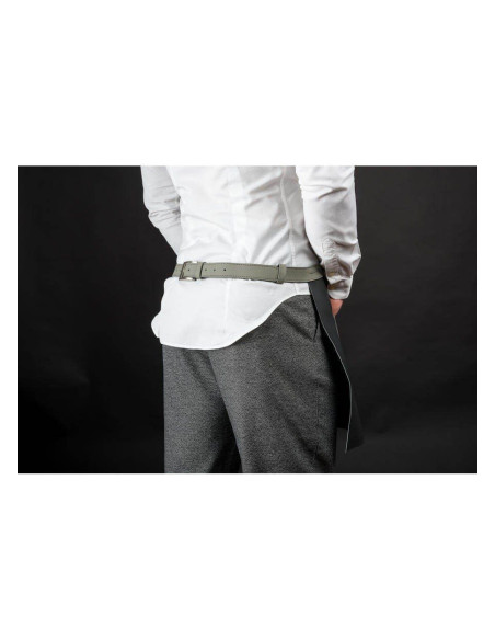 Șorț scurt din piele naturală – profesional, elegant, personalizabil