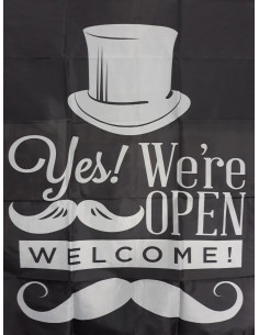 Pelerina de tuns Welcome – impermeabila, cu snur și arici, 138×150 cm