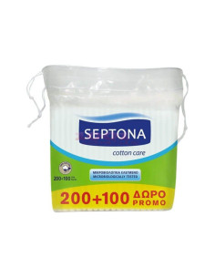 Bețișoare urechi Septona – bumbac pur, 300 buc, ambalaj economic