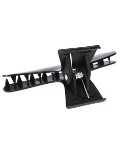 Set 12 clesti coafor cu arc – plastic negru, 10 cm 2