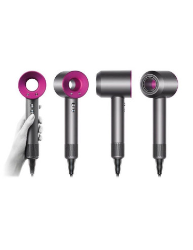 Uscător Dyson Supersonic HD01 Fuchsia – profesional, rapid, cu motor digital V9