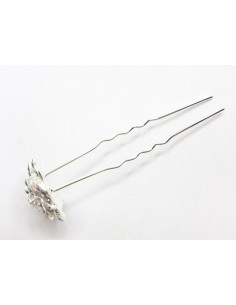 Ac coc 2209 Lungime 70 mm Diametru floare 20mm metal cu pietricele transparente 2