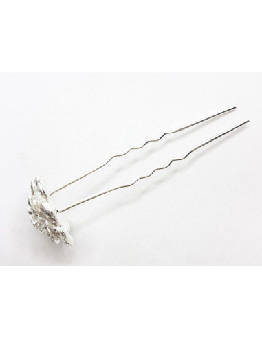 Ac coc 2209 Lungime 70 mm Diametru floare 20mm metal cu pietricele transparente