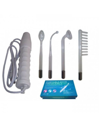 Electroderm Portabil pentru Tratamente Cosmetice cu 4 Capete