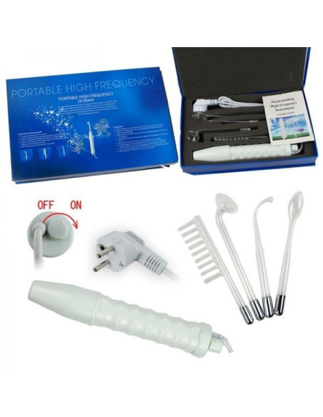 Electroderm Portabil pentru Tratamente Cosmetice cu 4 Capete