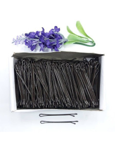 Agrafe păr maro 60mm – cutie profesională 500g, fixare discreta