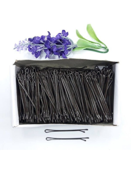 Agrafe păr maro 60mm – cutie profesională 500g, fixare discreta