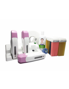 Kit epilare Trio BASIC – ceară miere, ulei mușețel, hârtie și încălzitor profesional