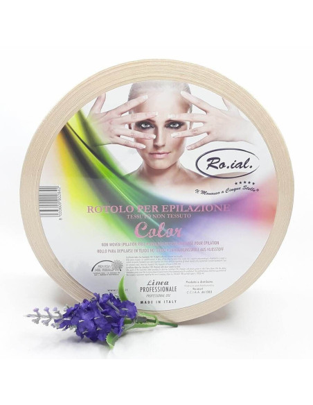 Rola hârtie epilat neagra 90m – celuloză groasă, culoare portocaliu pal