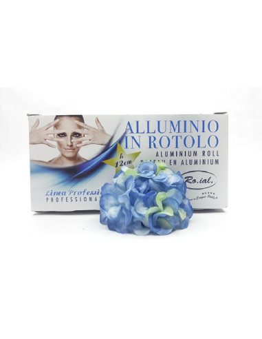Folie Aluminiu pentru Vopsit Șuvițe – 12 cm x 100 m, Albă