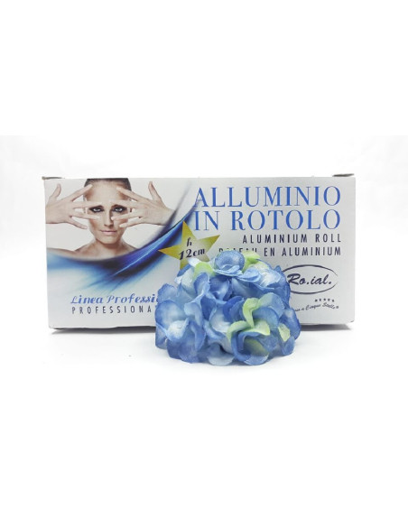 Folie Aluminiu pentru Vopsit Șuvițe – 12 cm x 100 m, Albă