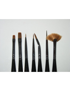 Set pensule manichiură profesională – aplicare gel, pictură și decor unghii 2