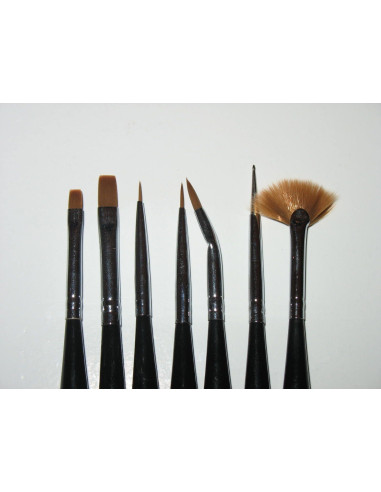 Set pensule manichiură profesională – aplicare gel, pictură și decor unghii