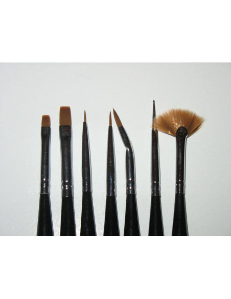 Set pensule manichiură profesională – aplicare gel, pictură și decor unghii