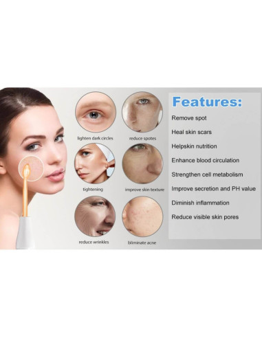 Electroderm Portabil pentru Tratamente Cosmetice cu 4 Capete