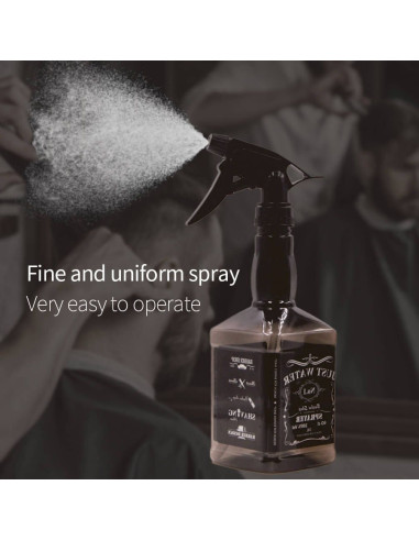 Pulverizator frizerie whisky negru