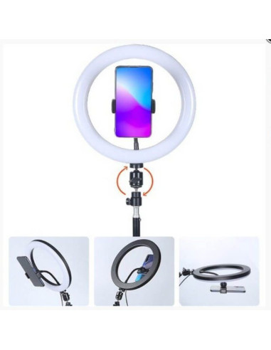 Lampa circulara LED cu trepied