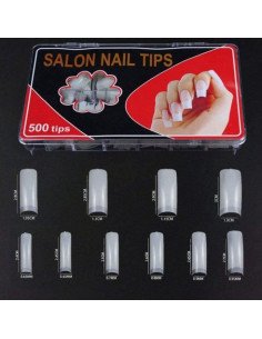 Set 500 unghii false full tip – aspect natural