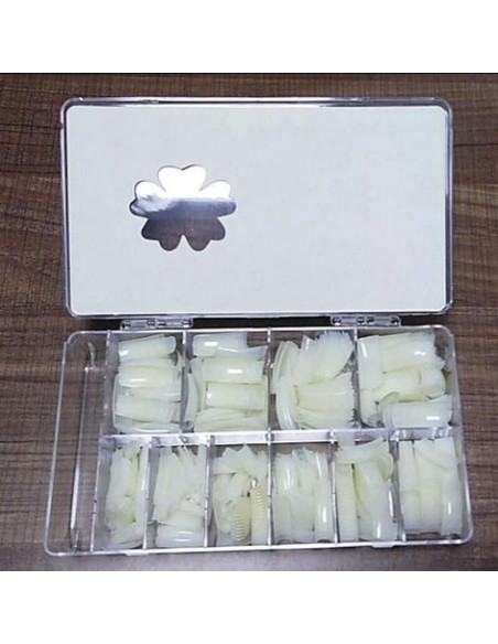 Set 500 unghii false full tip – aspect natural