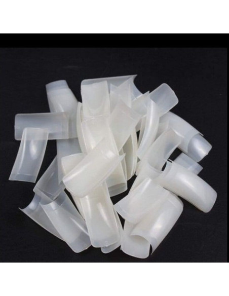 Set 500 unghii false culoarea unghiei – 10 mărimi, ambalaj la cutie, ideal pentru manichiură French