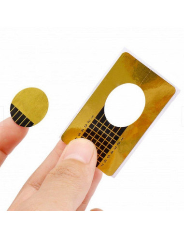 Rola 500 Șabloane pentru Construcție Unghii – Auriu, Gradate