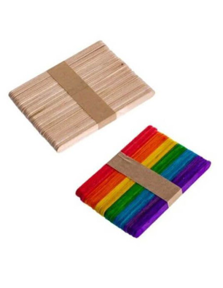 Spatule din lemn mici – aplicare precisă a cerii pe zone sensibile, ideale pentru saloane și acasă