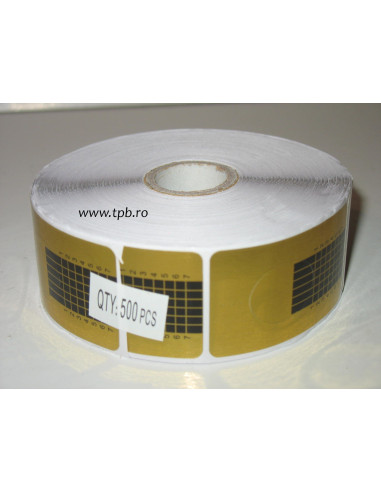 Rola 500 Șabloane pentru Construcție Unghii – Auriu, Gradate