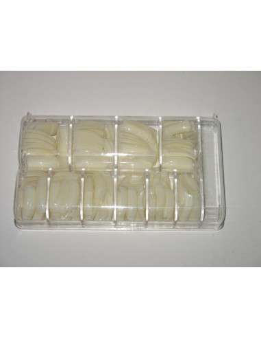 Set 500 unghii false culoarea unghiei – 10 mărimi, ambalaj la cutie, ideal pentru manichiură French