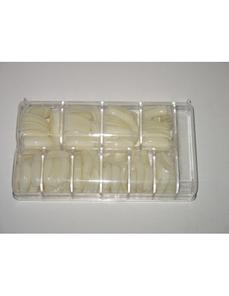 Set 500 unghii false culoarea unghiei – 10 mărimi, ambalaj la cutie, ideal pentru manichiură French