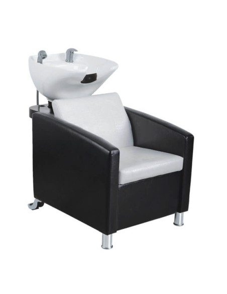 Unitate de spalare coafor SARAH – design alb-negru