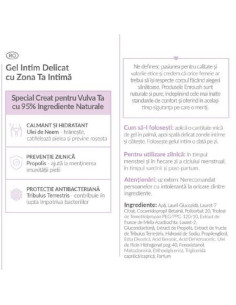 Gel Intim 95% Natural, Antibacterian, 200ml, Enroush 2
