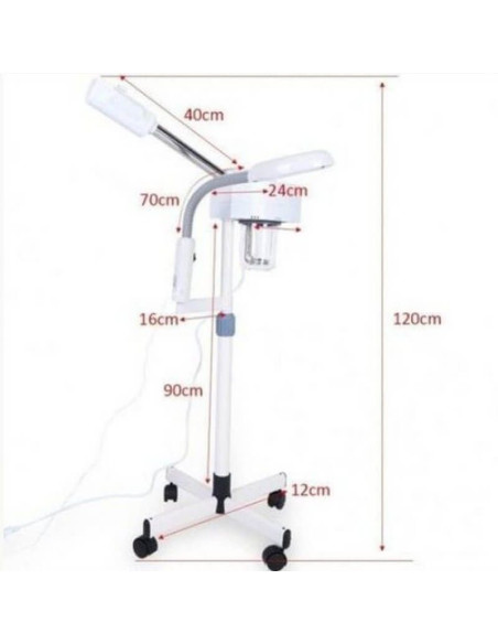 Lampa cu lupă și vapozon Maestro – tratamente faciale cu ozon și iluminare LED