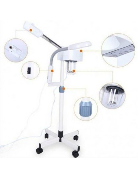 Lampa cu lupă și vapozon Maestro – tratamente faciale cu ozon și iluminare LED