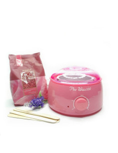 Prowax Rose – epilare blândă cu ceară Italwax, kit complet pentru piele sensibilă