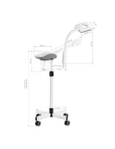 Vapozon cu lupă Giovanni – tratamente faciale cu aromoterapie, lumină UV și lupă LED
