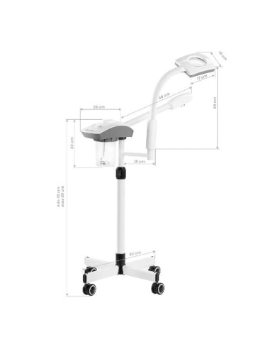 Vapozon cu lupă Giovanni – tratamente faciale cu aromoterapie, lumină UV și lupă LED Vapozon cu lupă Giovanni – tratamente faciale cu aromoterapie, lumină UV și lupă LED