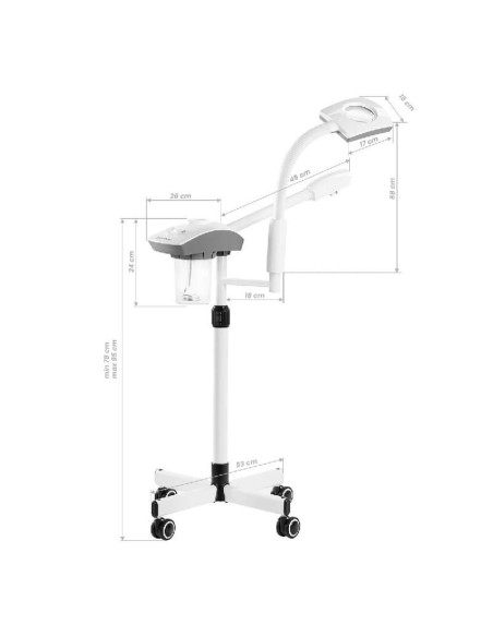 Vapozon cu lupă Giovanni – tratamente faciale cu aromoterapie, lumină UV și lupă LED