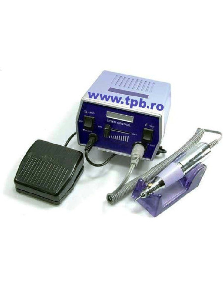 Pilă electrică manichiură profesională – sistem QUIET, freze diamantate incluse