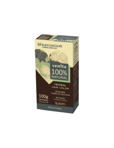 Vopsea de par pulbere 100% naturala Nr.3 Ciocolata Neagra 100gr