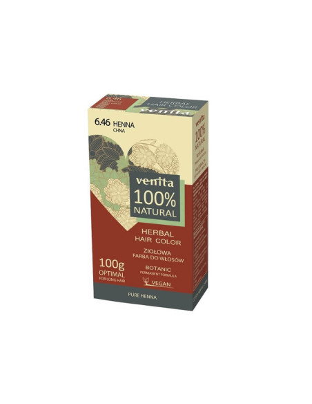 Vopsea de par pulbere 100% naturala Nr.6.46 Henna100gr
