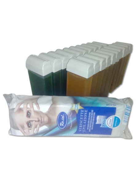 Pachet 20 Cartușe Ceară + 100 Benzi Epilat – Kit Complet pentru Epilare