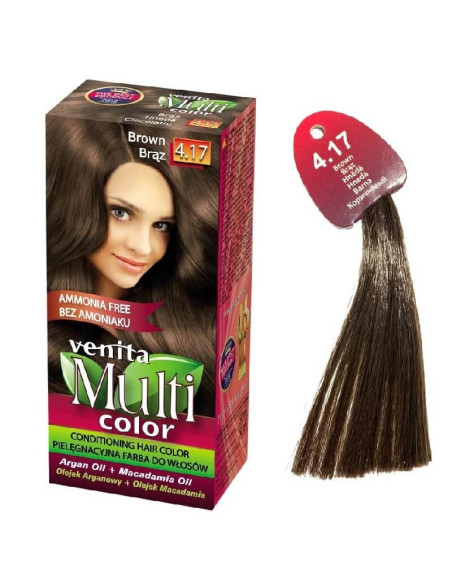 Vopsea de par fara amoniac 4.17 Saten, 50ml